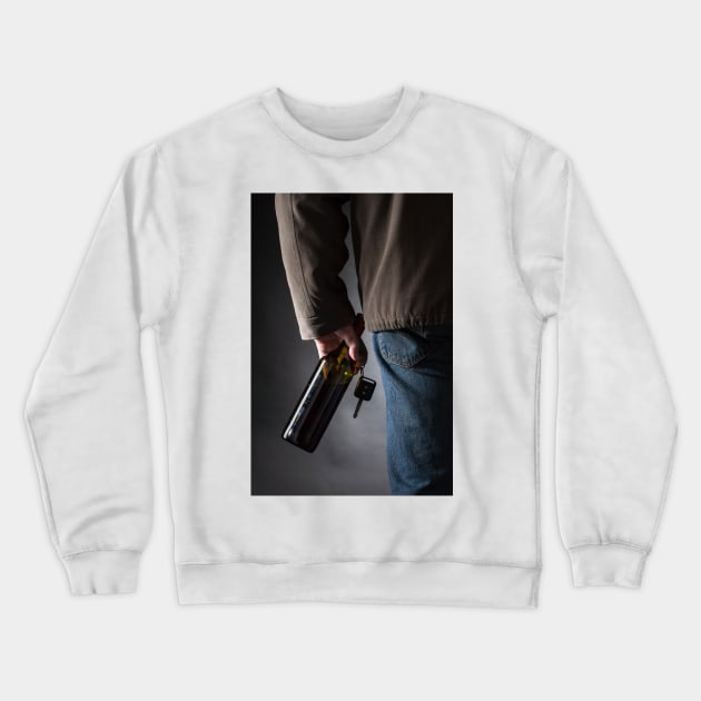 Drunk Driver Crewneck Sweatshirt by ansaharju